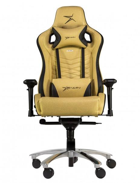 Gaming Chair - Flash XL Size Series Ergonomic Golden Computer Gaming Office Chair With Pillows - FLI