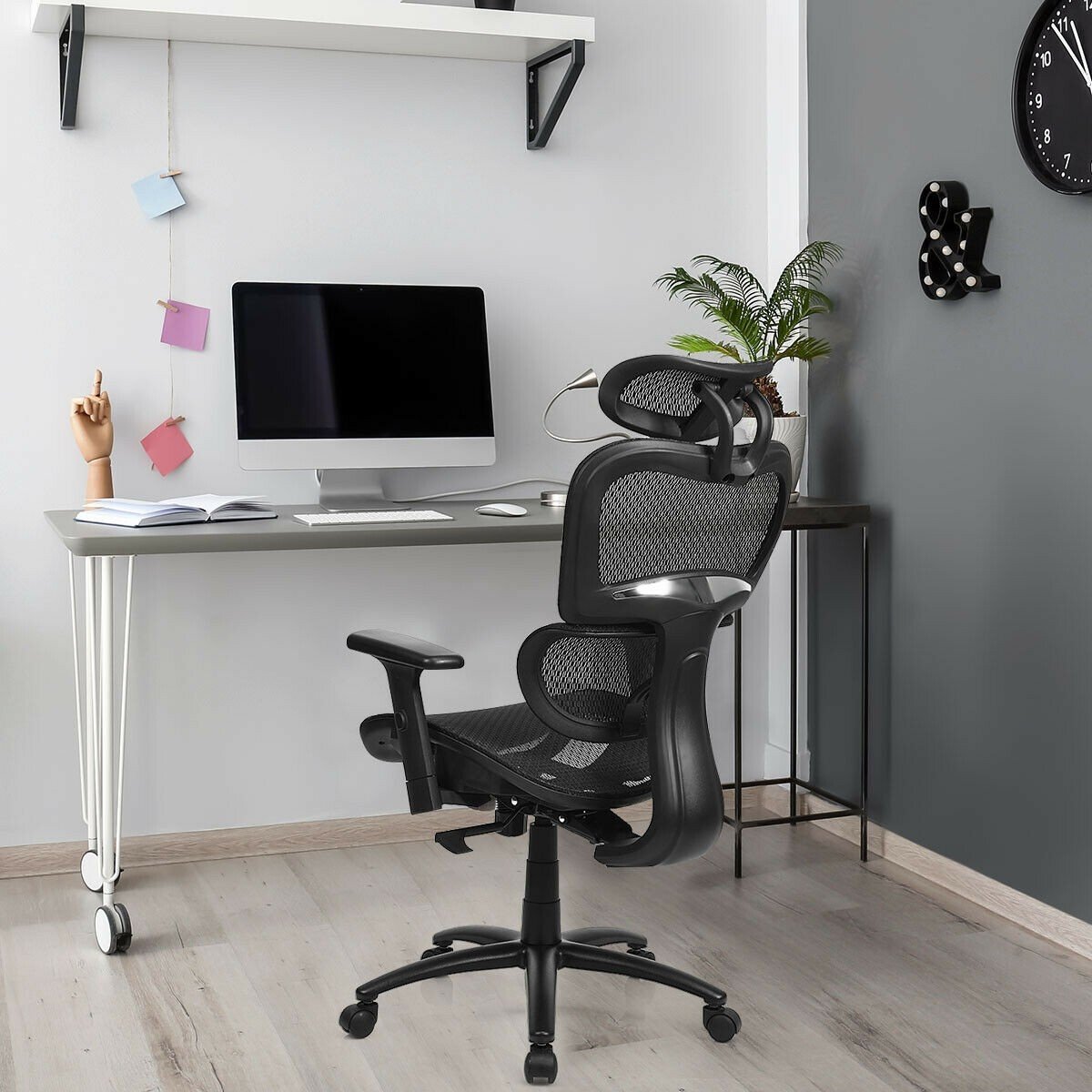 Gaming Chair - Mesh Office Chair Recliner Adjustable Headrest